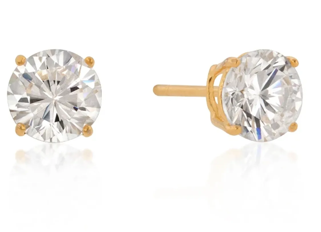 Belle Stud Earrings (Gold)
