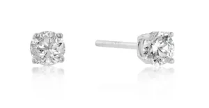 Belle Stud Earrings (Silver)