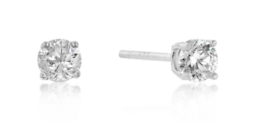 Belle Stud Earrings (Silver)