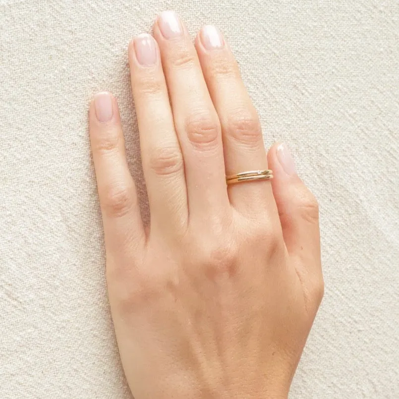 Big Band Ring with Diamond