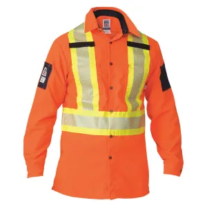 BIG BILL Unisex Hi-Vis L/S Ripstop Work Shirt with dual Chest Pocket - 144HVP