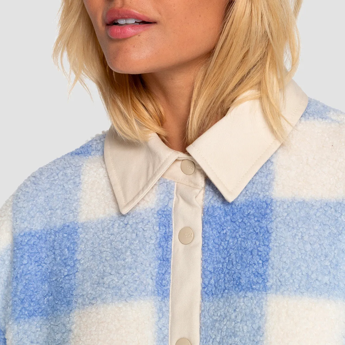 Billabong Best Story Fleece Overshirt Outta The Blue - Womens