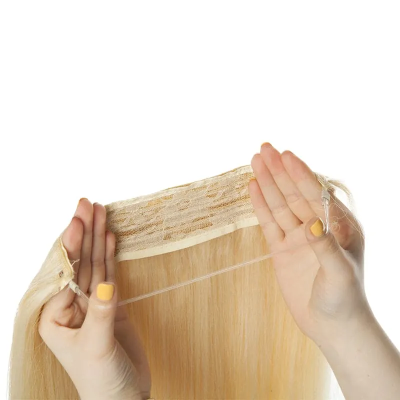 Blonde Halo Human Hair Extension Full Volume