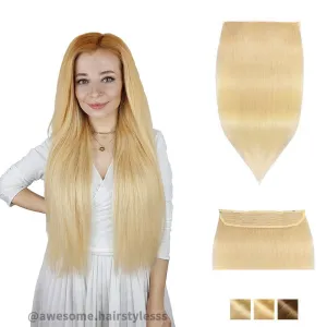 Blonde Halo Human Hair Extension Full Volume