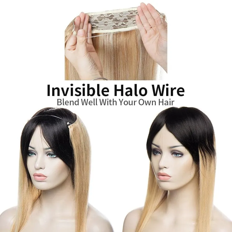 Blonde Halo Human Hair Extension Full Volume