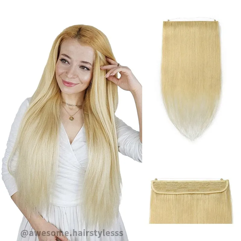 Blonde Halo Human Hair Extension Full Volume