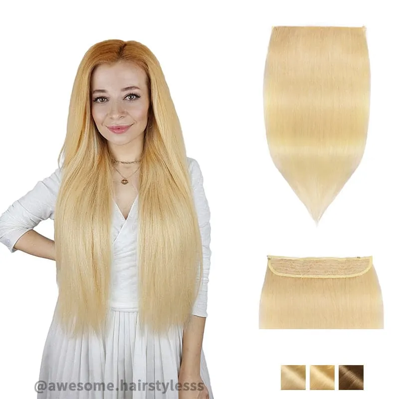 Blonde Halo Human Hair Extension Full Volume