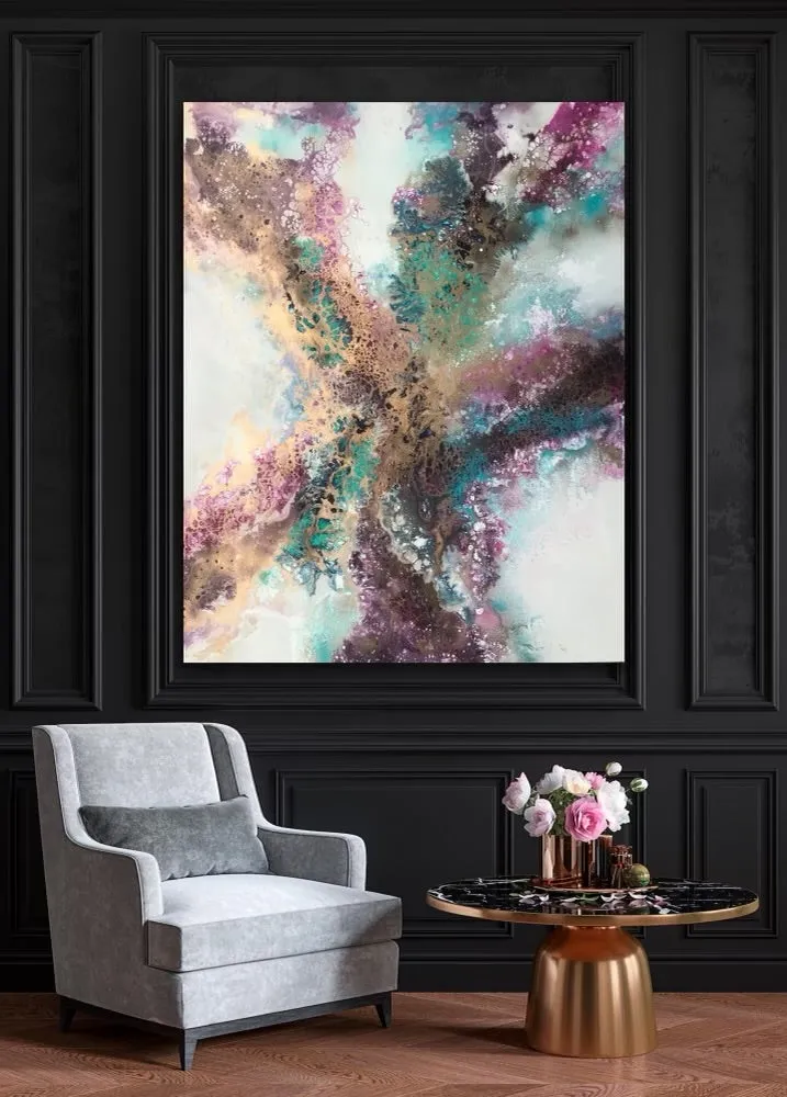 Blossoms- 48”W x 60”H