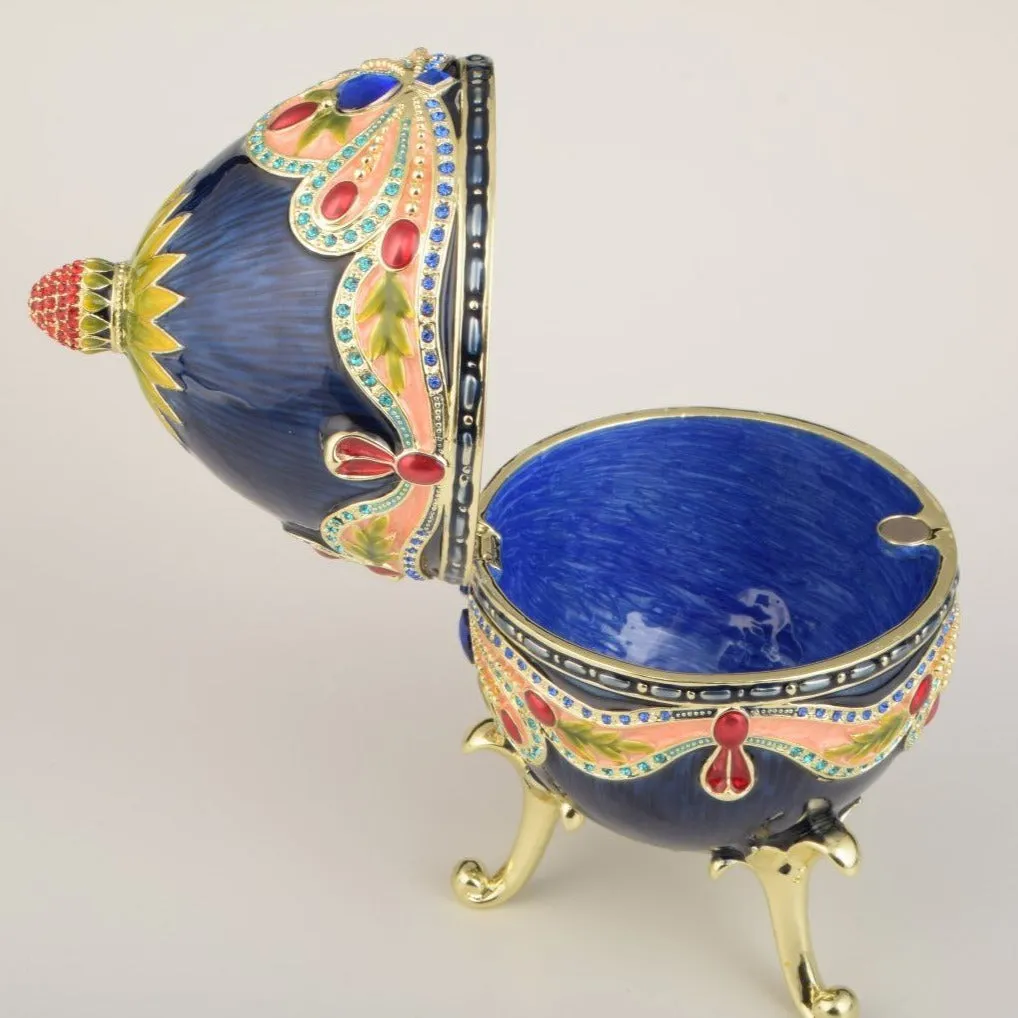 Blue Colorful Russian Egg