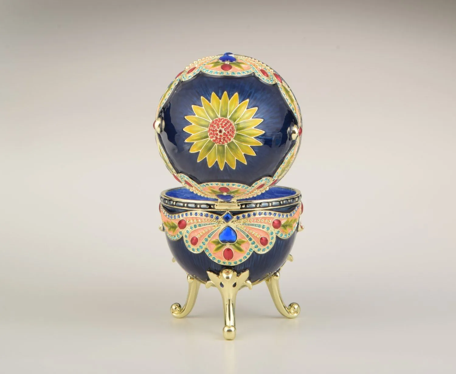 Blue Colorful Russian Egg