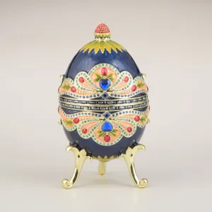 Blue Colorful Russian Egg