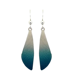 Blue Ombre Earrings, Sterling Silver Earwires, Item# 2238