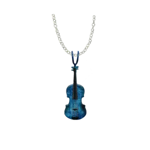 Blue Violin Necklace, Item# 4193X