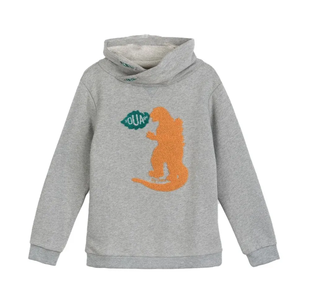Boys Sebastien Godzilla Print Sweatshirt