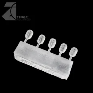 Bulkhead Lights - Sprue of 5 - 7.5mm Oval Bulkhead - Transparent Light Diffuser
