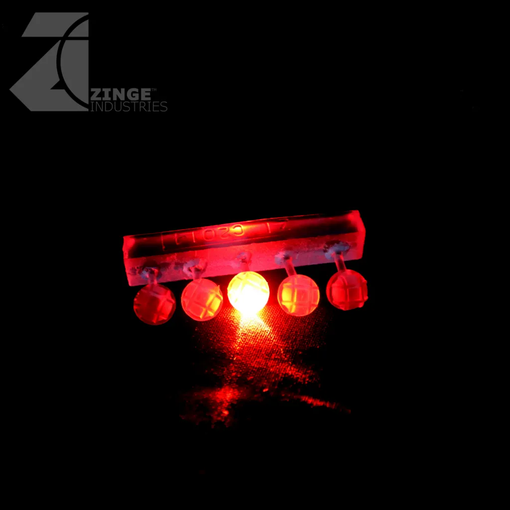 Bulkhead Lights - Sprue of 7 - Various - Transparent Light Diffuser