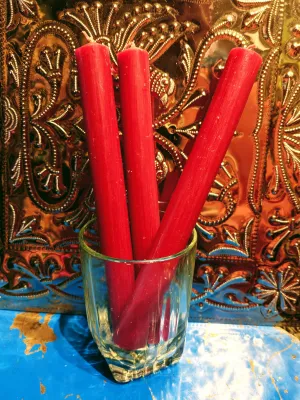 Bunch of 6 rustic candles
