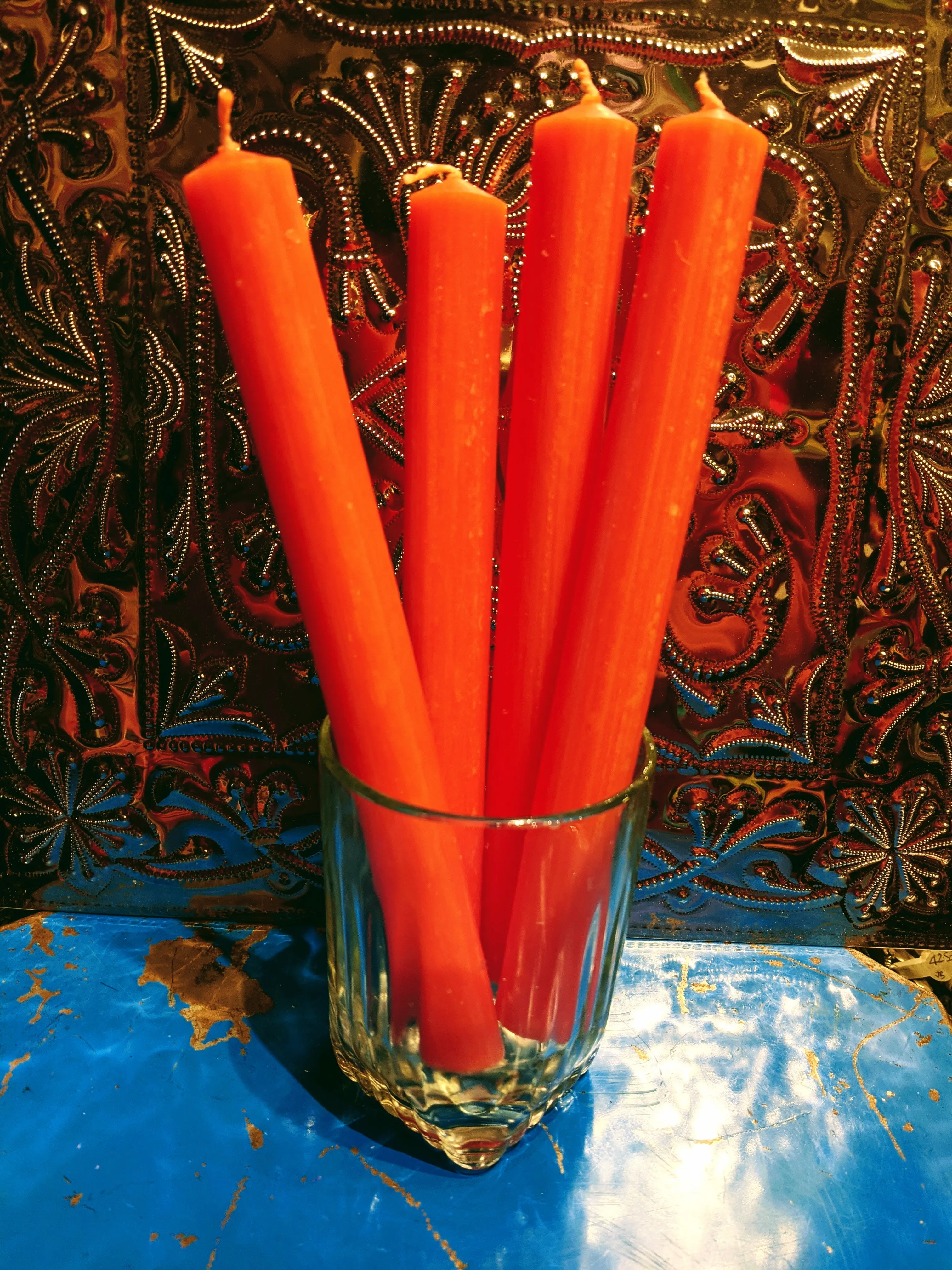 Bunch of 6 rustic candles