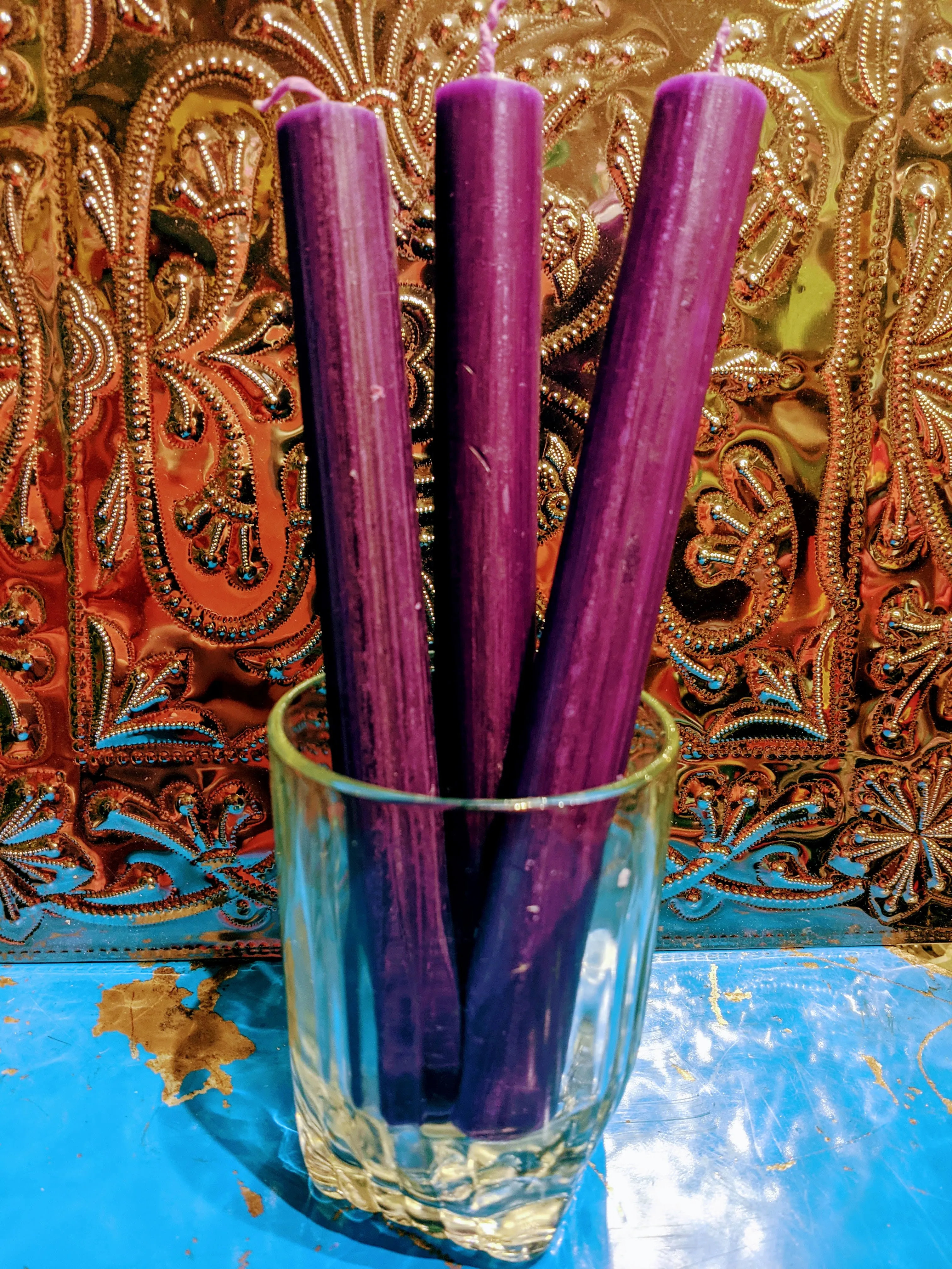 Bunch of 6 rustic candles
