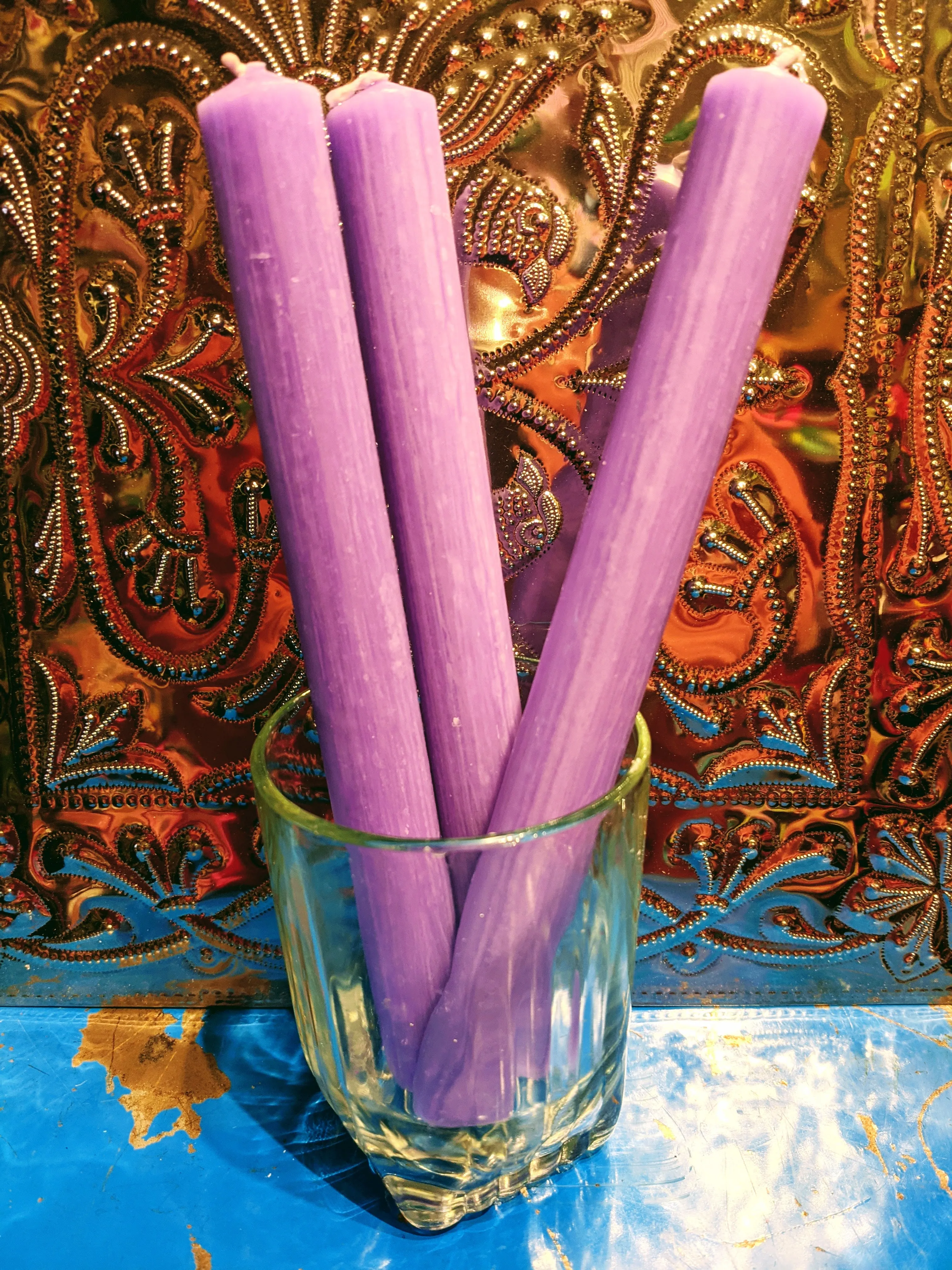 Bunch of 6 rustic candles