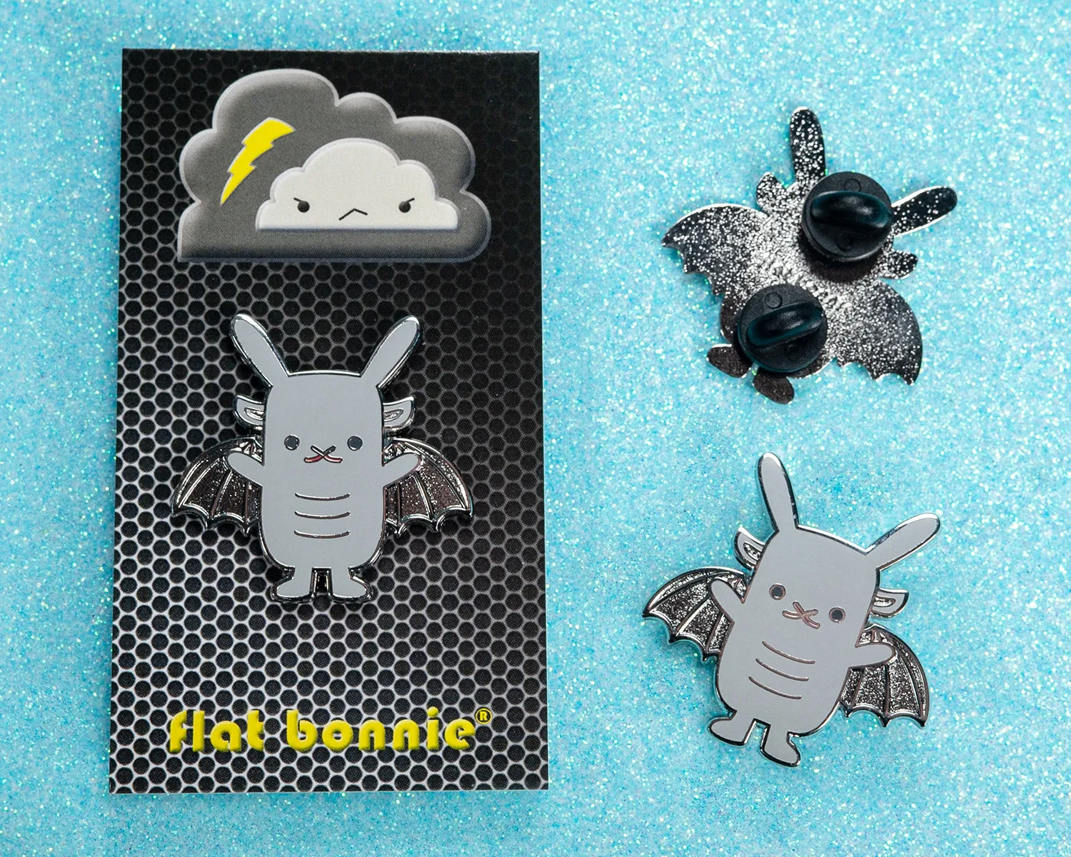 Bungoyle - Gargoyle Bunny enamel pin - Cute backpack pin
