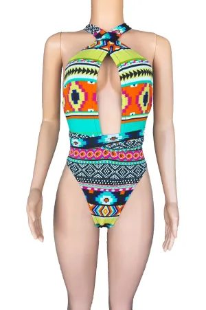 Cancun high cut monokini