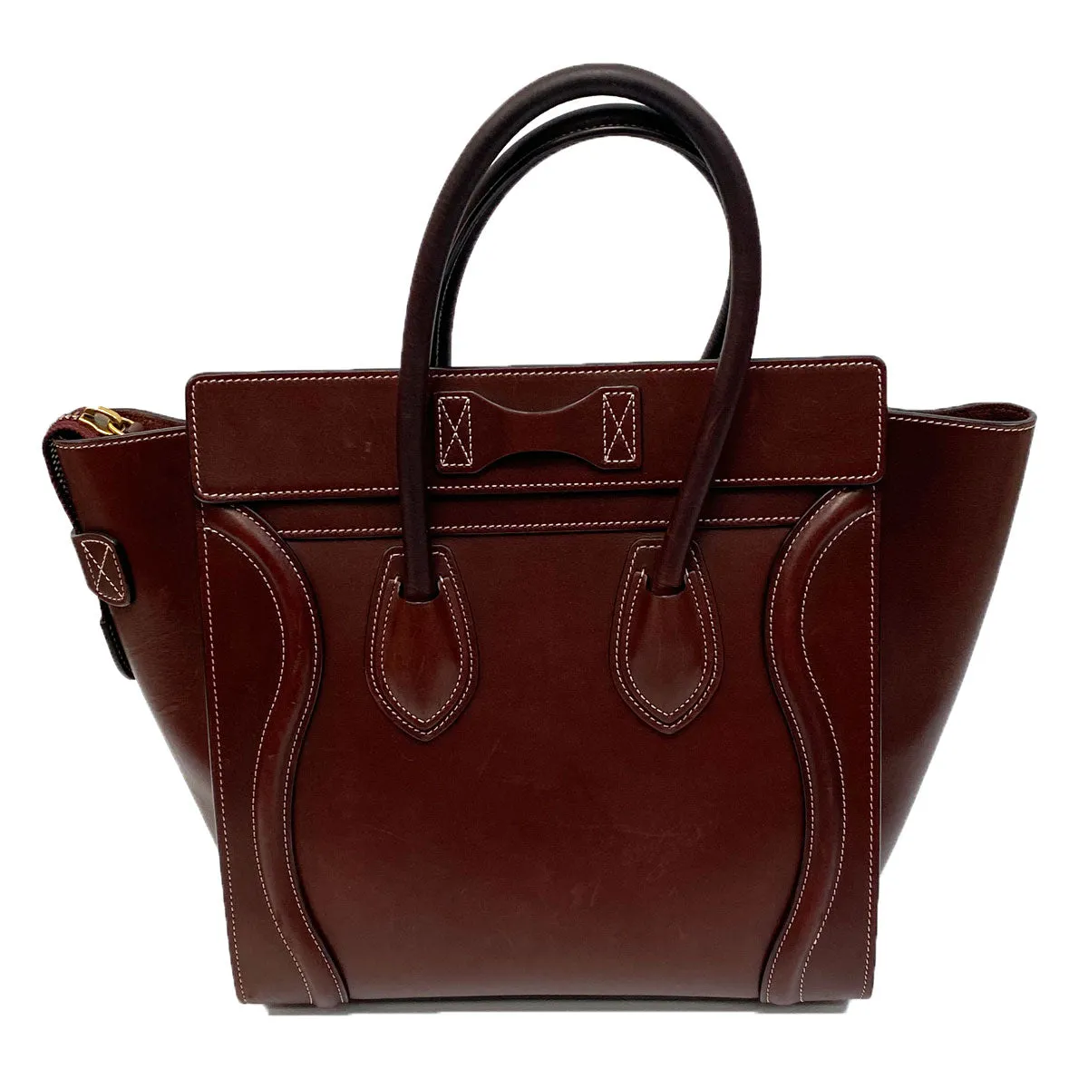 Celine Micro Luggage Bag in Natural Calfskin
