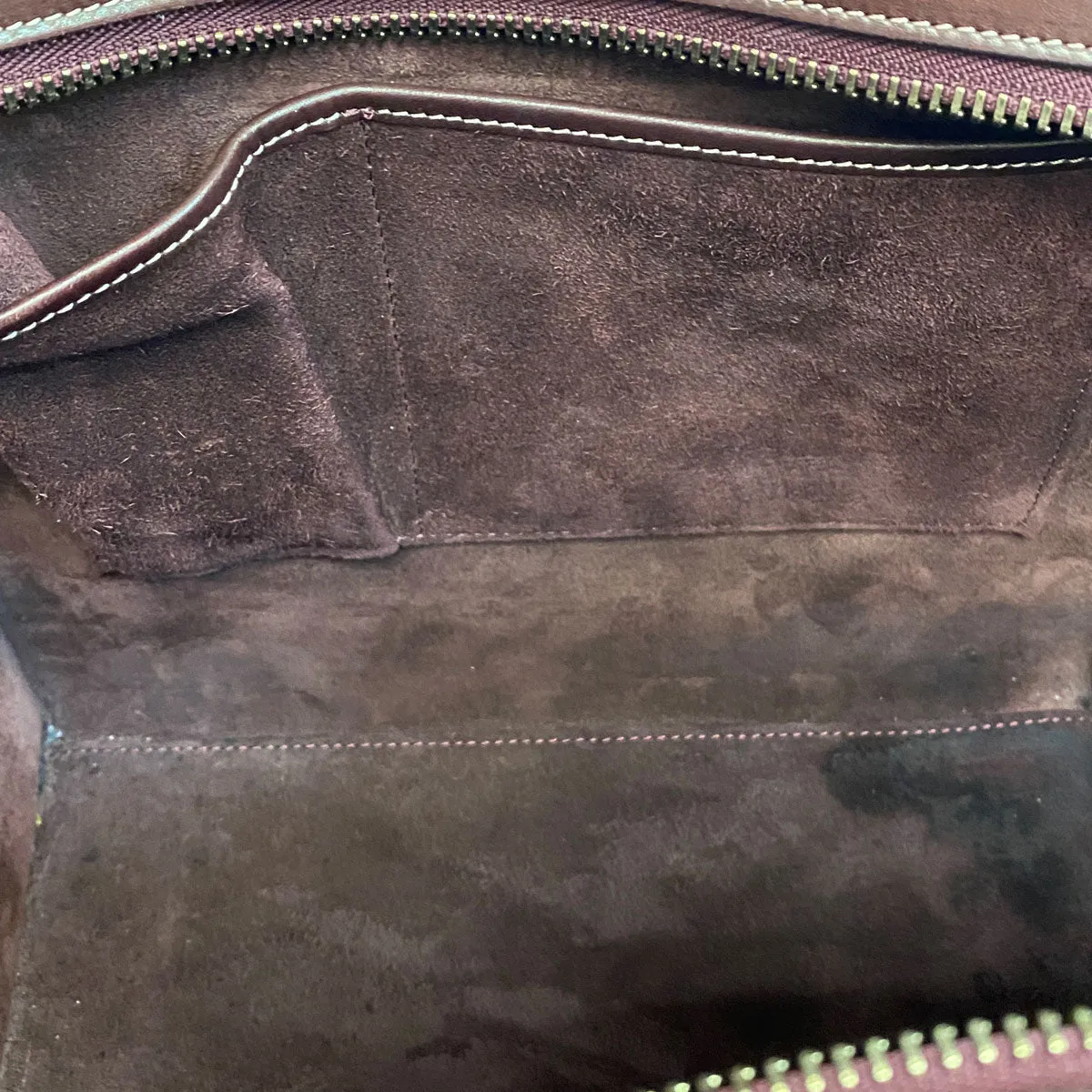 Celine Micro Luggage Bag in Natural Calfskin