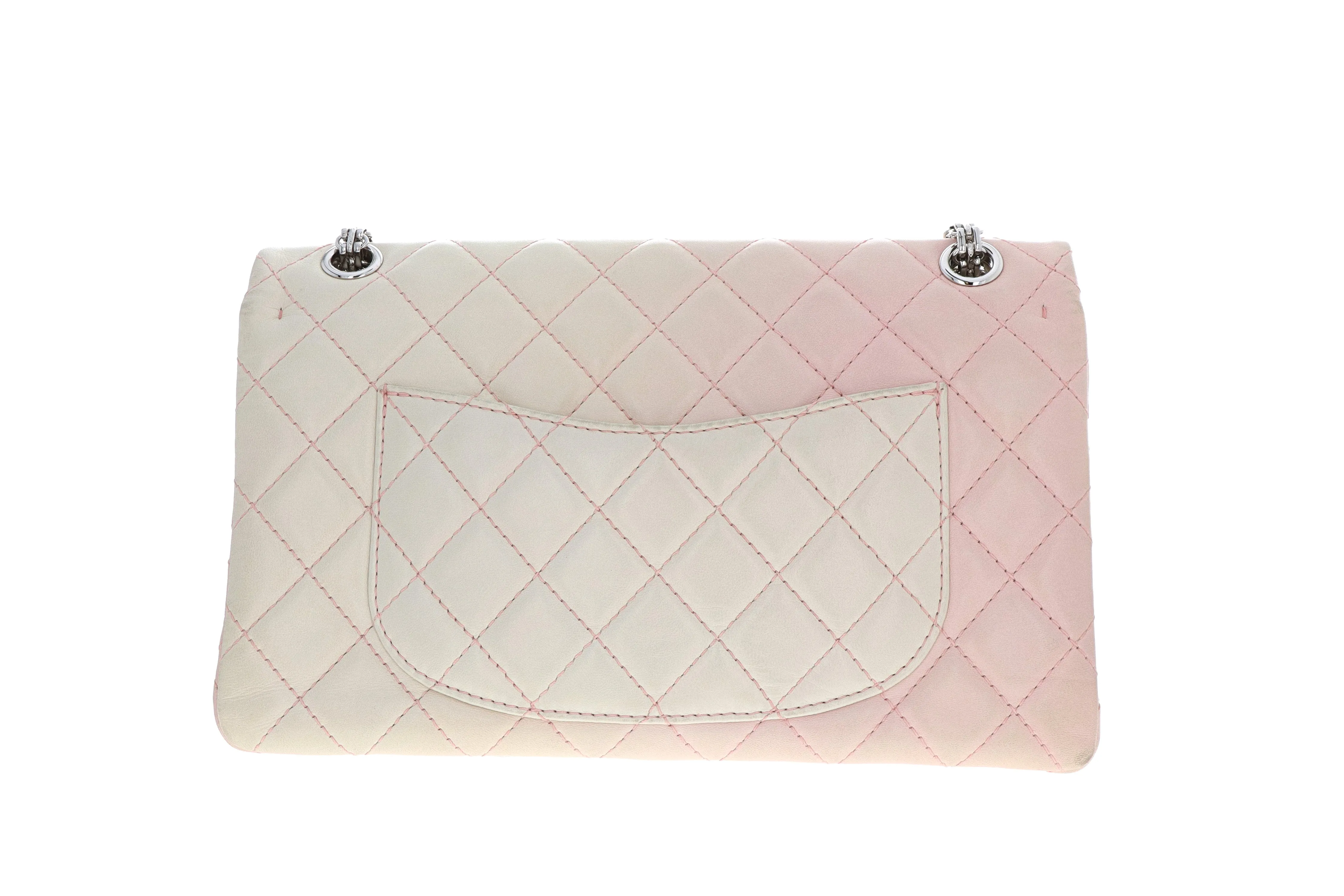 Chanel Lambskin 2.55 Reissue 227 Double Flap Bag Degrade Pink