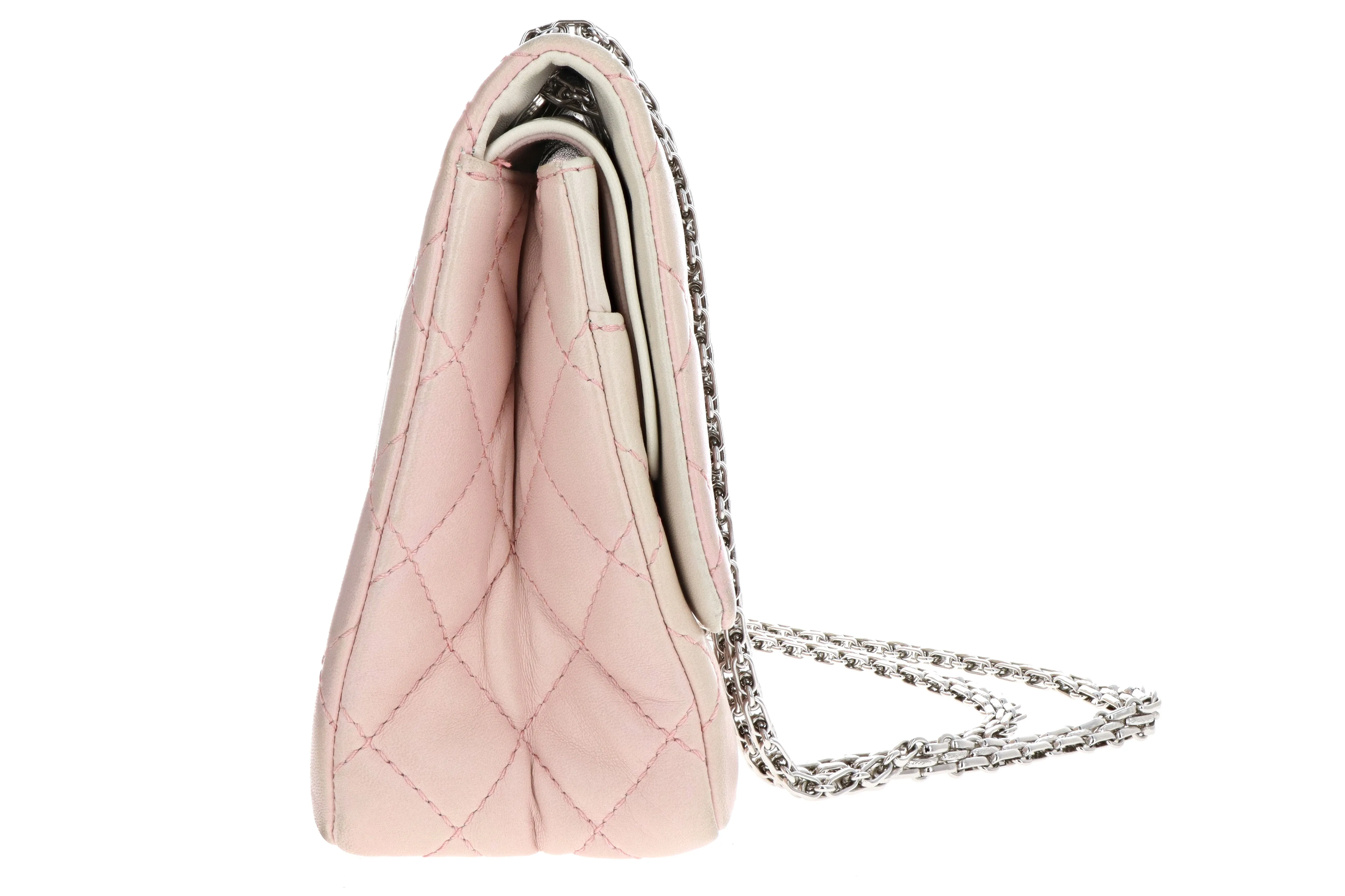 Chanel Lambskin 2.55 Reissue 227 Double Flap Bag Degrade Pink