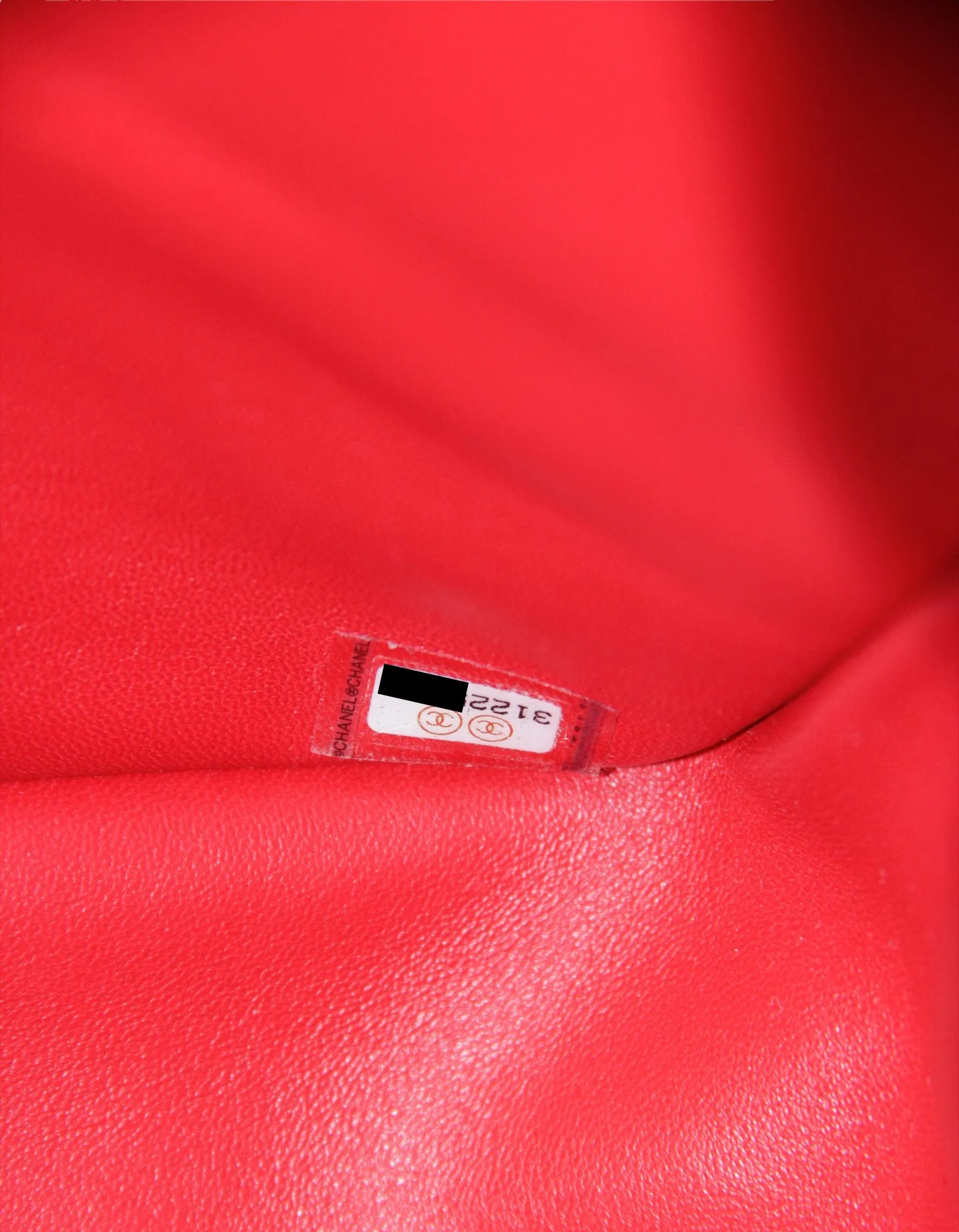 Chanel Red Caviar Leather Double Flap Jumbo Bag