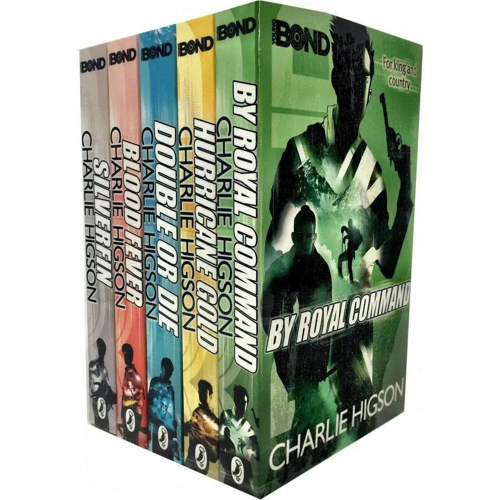 Charlie Higson Young Bond collection 5 books set. (Blood Fever, Double or Die, Hurricane Gold, Silverfin)