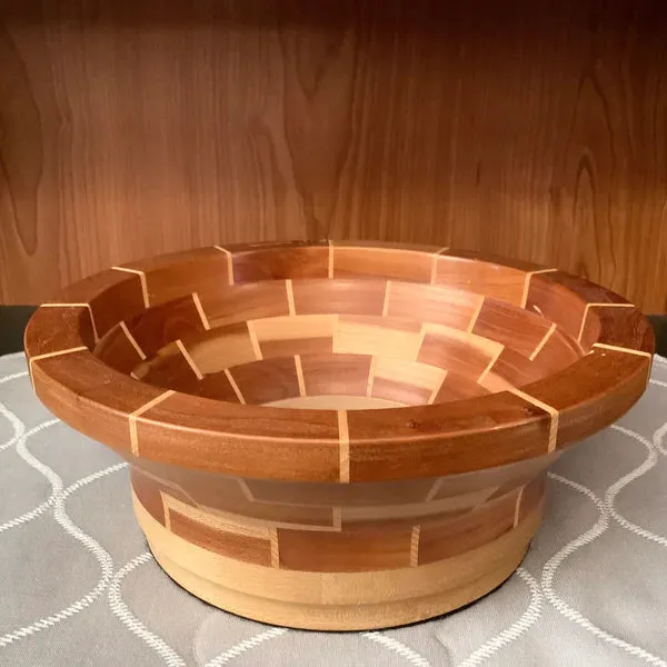 Cherry and  Ash Segmented Bowl