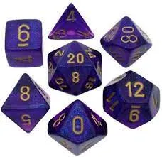 Chessex: Borealis 7P Royal Purple / Gold