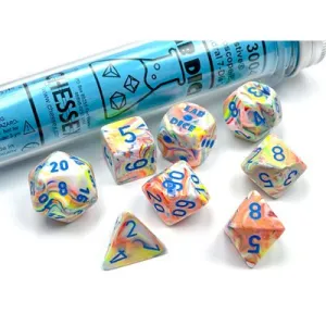 Chessex: Festive 7PC Kaleidoscope / Blue