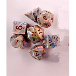 Chessex: Festive 7PC Vibrant / Brown