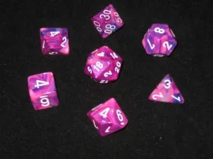 Chessex: Festive 7PC Violet/White