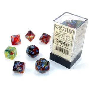 Chessex: Nebula 7P Primary / Blue