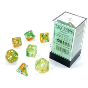 Chessex: Nebula 7P Spring / White