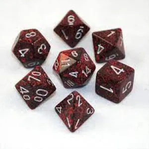 Chessex: Speckled 7P Silver Volcano