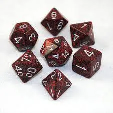 Chessex: Speckled 7P Silver Volcano