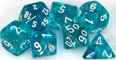 Chessex: Translucent 7PC Teal/White
