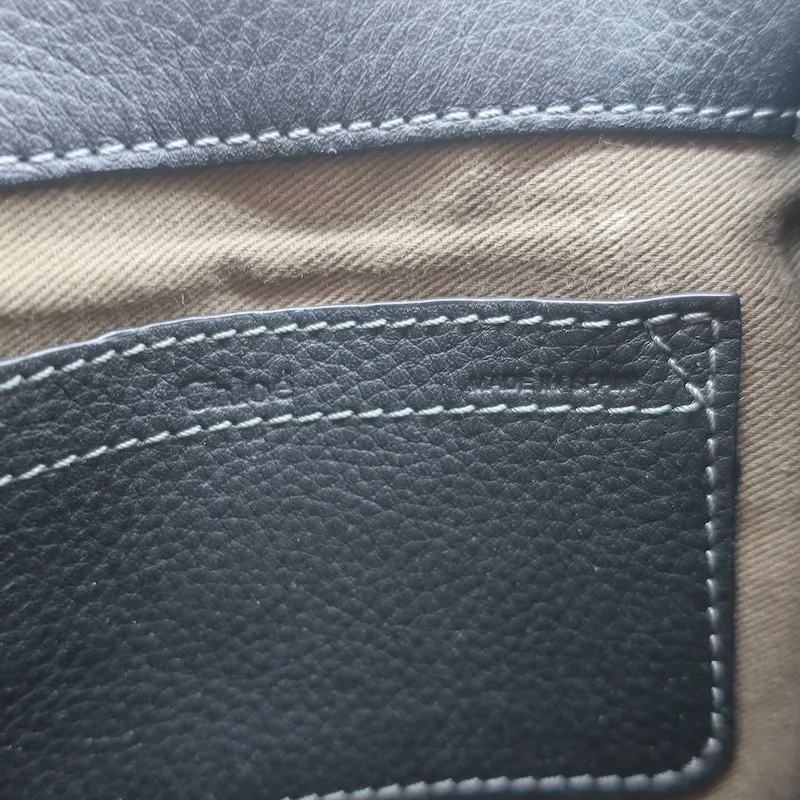 Chloe Marcie Small Crossbody Bag Black Grained Leather