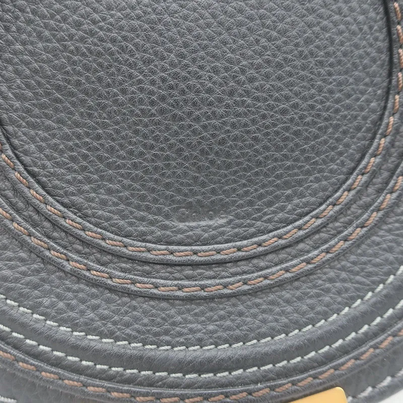 Chloe Marcie Small Crossbody Bag Black Grained Leather