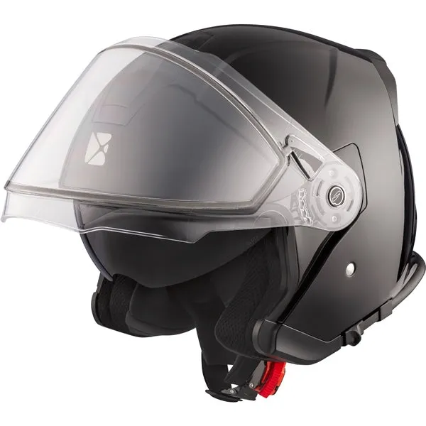 CKX Razor RSV Winter Lens Open-Face Helmet - Solid Black