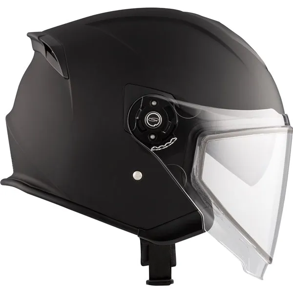 CKX Razor RSV Winter Lens Open-Face Helmet - Solid Black