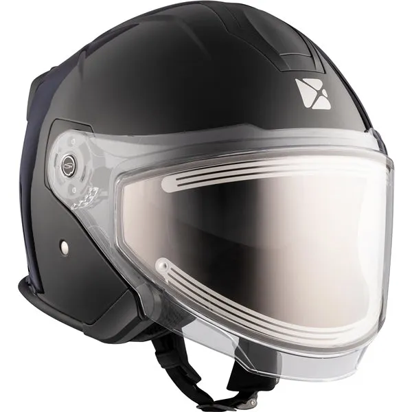 CKX Razor RSV Winter Lens Open-Face Helmet - Solid Black