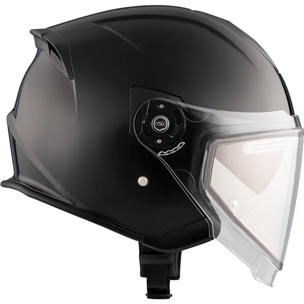 CKX Razor RSV Winter Lens Open-Face Helmet - Solid Black