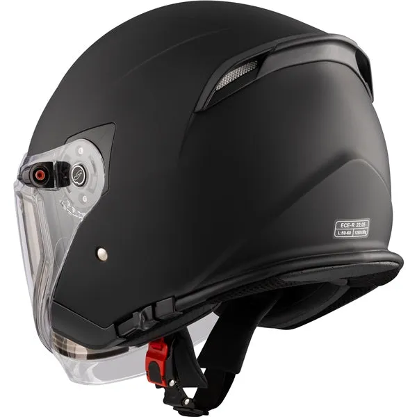 CKX Razor RSV Winter Lens Open-Face Helmet - Solid Black
