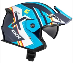 CKX Razor-X Open-Face Helmet with Peak - Tropic Graphic
